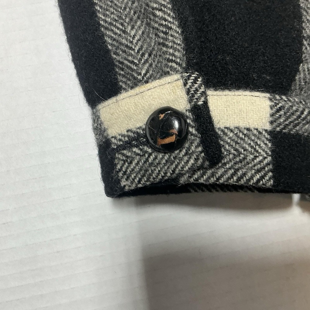 Vtg Pendleton Jacket Women's Medium Plaid 100% Virgin Wool Made USA 60s Pockets - Picture 11 of 16